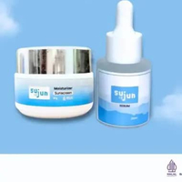 Sujun Skincare Bundle Moisturizer Sunscreen + Brightening Serum – Pelembab Tabir Surya Sf 30 dan Ser