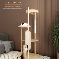 Simple Cat Climbing Frame Cat Nest One Cat Tree Thick Wooden Pet Products Universal Jumping Platform Scratcher