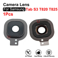 For Samsung GALAXY Tab S3 SM-T825 T820 9.7" Rear Camera Lens With Back Frame Replacement Repair Part