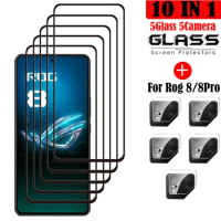 Full Cover Full Glue Tempered Glass For Asus ROG Phone 8 Pro Screen Protector For Asus ROG Phone 8 Camera Film