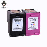 Printer-Partner premium quality ink cartridge 63 compatible for hp envy 4511 4512 4520 4522 4524 printer