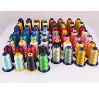 120D/2 Polyester Embroidery Thread 40WT 4000 Meters For Brother Singer Household Industrial Machine Sewing 70 Colors Available C