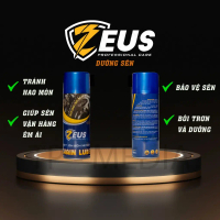 【Hiệu quả nhanh】 Zeus chính hãng- Chai xịt dưỡng sên/xích- Chain Lube 400ml