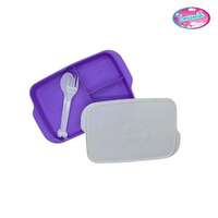Lovenia Bento Box Plastik 1400mL / Lunch box Shibaru / Kotak Bekal Anak / Tempat Makan Sekat 3 Anak 