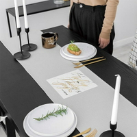 時尚可愛空間餐桌布 茶几布 隔熱墊 鍋墊 杯墊 餐桌巾桌旗 454 (30*200cm)