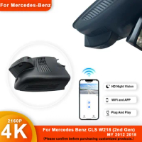 For Mercedes Benz CLS W218 2012-2018 Front and Rear 4K Dash Cam for Car Camera Recorder Dashcam WIFI Car Dvr Recording Devices