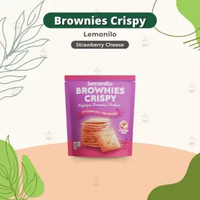 Lemonilo Brownies Crispy 35 gr - Snack Sehat Rendah Gluten - Snack Anak Cemilan Anak Strawberry Chee