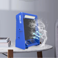 Solder Smoke Absorber Remover Fume Extractor Air Fan Of Soldering Fume Extractor with LED For Electric Soldering Iron Works