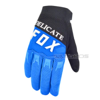 2021 Delicate Fox The New One Glove Motocross Motorbike Mountain Bicycle Offroad Racing Blue Black Gloves