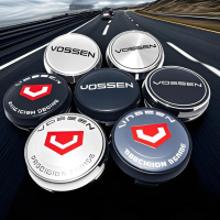 ฝาครอบศูนย์ดุมล้อ Vossen ชุด 4 ชิ้น ขนาด 65 มม./60 มม./56 มม. สำหรับล้อ TE37 Rays มาพร้อมสติ๊กเกอร์ต