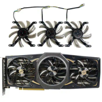 3FANS/SET LEADTEK RTX 2080TI Hurricane GPU Fans，For LEADTEK RTX 2070Super、2080、2080Super、2080TI Hurricane Video card cooling fan