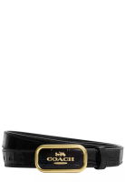 Coach Signature Buckle Cut To Size Reversible Morgan Belt, 25 Mm in Black CR913