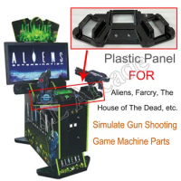 ALIENS Paradise Simulator Arcade Video Shooting Game Machine Cabinet Gun Rack Plastic Panel The House of The Dead Parts for DIY