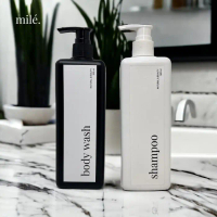 ZJ114 REFILL BOTOL PUMP 500 ML WARNA PUTIH KOTAK AESTHETIK STICKER MINIMALIS / BOTOL SABUN REFILL PU