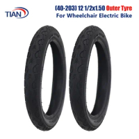 2PC High Quality (40-203) 12 1/2x1.50 Outer Tyre for 12 Inch Wheelchair Electric Bike Tire Parts