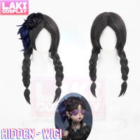 Identity V Hidden Toy Merchant Cosplay Wig Game Identity V Toy Merchant Wig Hidden Cosplay 50cm Simulated Hairline Black Wig