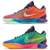 Nike 籃球鞋 LeBron 21 XXI EP Optimism 男鞋 彩色 鴛鴦 LBJ HF5352-400