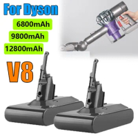For Dyson V8 21.6V 12800mAh Replacement Battery for Dyson V8 Absolute Cord-Free Vacuum Handheld Vacuum Cleaner Dyson V8 Battery