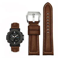 22mm 24mm 26mm Italian Leather Vintage Watchband for Pa-nerai PAM111 PAM441 Casio PROTREK PRG-600/650 PRW-6600 Strap Bracelet
