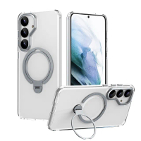 【ACE_CASE】Samsung Galaxy S25 雙環360度旋轉 MagSafe磁吸指環支架手機殼保護殼保護套