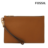 FOSSIL Gift 真皮手拿包-金棕色 SLG1557216