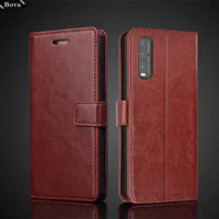 Card Holder Pu Leather Cover Case for OPPO Find X2 / Find X2 Pro Flip Cover Retro Wallet Fitted Case Business Fundas Coque
