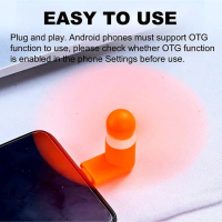 Kipas Angin OTG Baling Baling Mini Fan Portable Travel Travelling Micro USB Type Tipe C HP Android P