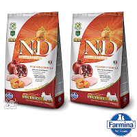 Farmina法米納 ND挑嘴成犬南瓜無穀糧-雞肉石榴-小顆粒(PD-02)800g 2包
