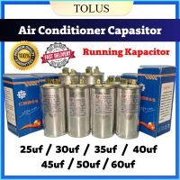 AIRCOND Running Capacitor 25UF 30UF 35UF 40UF 45UF 50UF 60UF Capacitor CBB65 Air Conditioner Kapasit