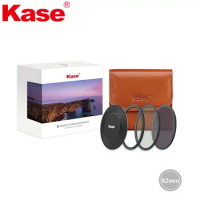 Kase Wolverine Magnetic Shock Resistant Circular Camera Filter Entry Kit 82mm UV-CUT CPL ND filter
