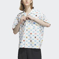 Adidas MK AOP Shirt M IP1803 男 短袖 襯衫 上衣 亞洲版 休閒 聯名 馬賽克 白彩