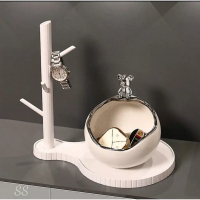 Khay gấu sứ đựng đồ đa năng trang trí nhà cửa decor đặt đâu cũng thấy xinh SS - Decor