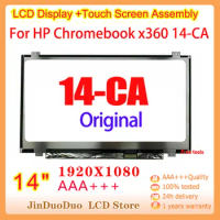 14''Original For HP Chromebook x360 14-CA 14-CA061DX LCD Touch Screen Digitizer For HP Chromebook x360 14-CA Display 1920*1080