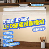 磁吸式LED護眼檯燈 宿舍燈 三段調光 可調角度 插電款 蜂窩護眼 閱讀燈 壁燈 化妝燈 衣櫃燈 床頭燈