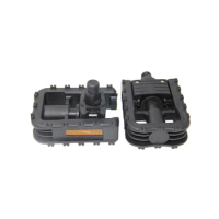 Cyrusher-Foldable Bicycle Pedals, MTB Mountain Bike Plastic Pedals, Non-slip, Black Folding Foot Pedal, Cycling Parts