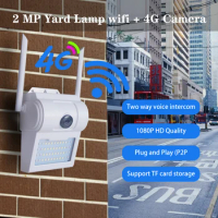 MTStar 1080P 4G WIFI Yard Wall Lamp Camera Support P2P Onvif 64G SD Card Two way audio surveillance 4G camera