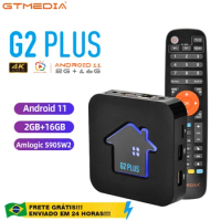 Original GTMEDIA G2 PLUS Android 11 Smart TV BOX Amlogic 905W2 Quad Core 2GB 16GB 2.4G WIFI Media Pl