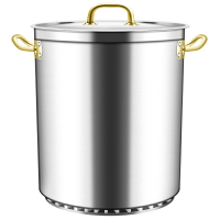 湯桶 翅片節能湯桶湯鍋帶蓋商用加厚大容量鹵鍋鹵桶鹵肉熬湯桶不銹鋼桶 【CM5280】