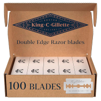 คิงซี. Gillette Double Edge Safety Razor Blades 10ใบมีดสแตนเลสเคลือบแพลตตินั่ม