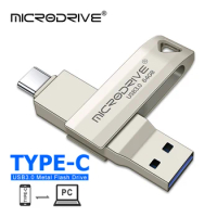 Dual OTG USB 3.0 Flash Drive 64GB 128GB 256GB Type C Pendrive 2 in 1 USB C Pen Memory Stick U Disk Free Shipping