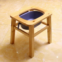 Portable Toilet, Solid Wood Commode Chair Toilet Seat for Senior Adults, Handicap, Elderly ,medical Commode ,160kg Furniture