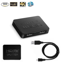 Bộ Chia HDMI, 1 Vào 2 Ra, Bộ Chia 3D HDMI 4K, Cho Màn Hình Kép, Bộ Chia HDMI 2 Cổng Tốc Độ Cao, Bộ C