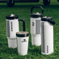 Official Flip Straw Tumbler, Bottle & Cup, Stanley x Juventus