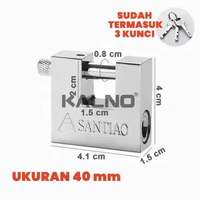 TKU Gembok kotak pintu kunci gembok panser / Gembok gudang rumah ruko stainless steel / gembok anti 