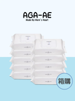 【韓國 AGA】純白厚濕紙巾10包組(70抽/包)韓國原裝