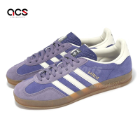 adidas 休閒鞋 Gazelle Indoor 男鞋 女鞋 紫 德訓鞋 復古 麂皮 膠底 愛迪達 IF9645