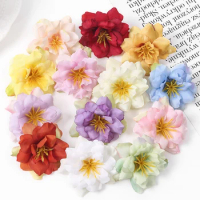 5/10Pcs Silk Artificial Flowers Wedding Party Home Room Decor DIY Wreath Scrapbook Gift Box Craft Accessories Flower