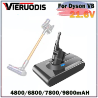 21.6V For Dyson V8 9800mAh Replacement Battery for Dyson V8 Cordless Vacuum Hand Vacuum Cleaner For Dyson V8