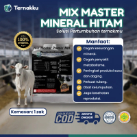 Mix Master Premix Mineral Hitam 1 ZAK – Mineral Hitam untuk Sapi, Kambing, dan Domba