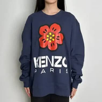 Sweater KENZO BIG BOKE FLOWER RED NAVY SWEATSHIRT 100% ORIGINAL Size M